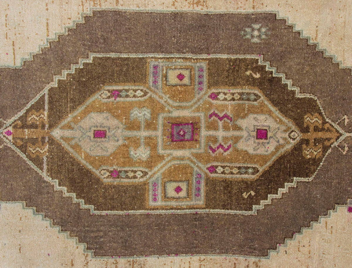 Vintage Large Rug, Oushak Area Rug 5'10" x 14'3" feet 177 x 435 cm
