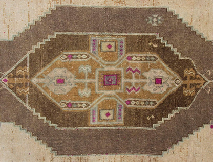 Vintage Large Rug, Oushak Area Rug 5'10" x 14'3" feet 177 x 435 cm