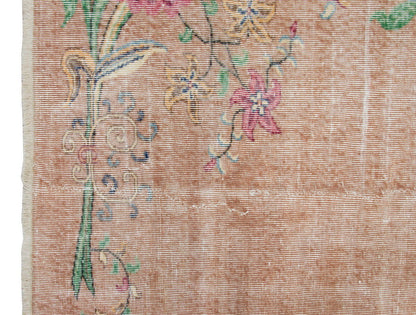 Vintage Large Rug, Oushak Area Rug 5'10" x 9 feet 178 x 275 cm