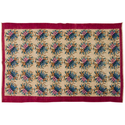 Vintage Large Rug, Oushak Area Rug 5'11" x 8'6" feet 181 x 260 cm