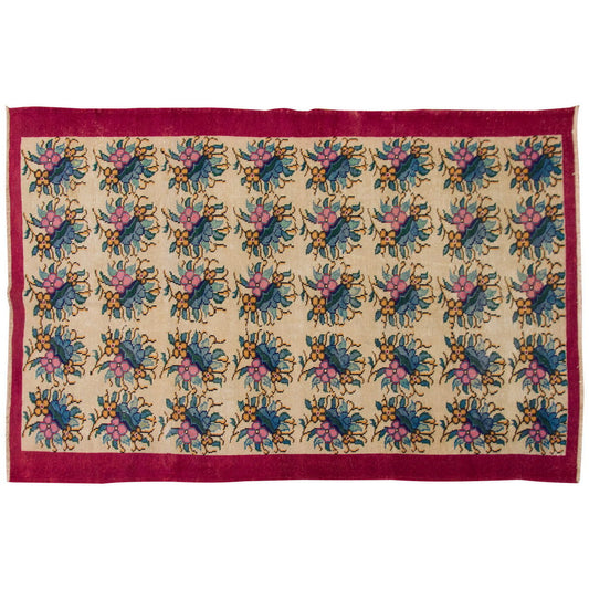 Vintage Large Rug, Oushak Area Rug 5'11" x 8'6" feet 181 x 260 cm