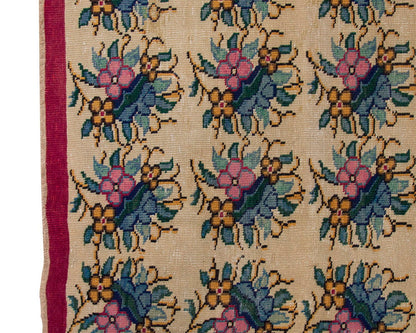 Vintage Large Rug, Oushak Area Rug 5'11" x 8'6" feet 181 x 260 cm