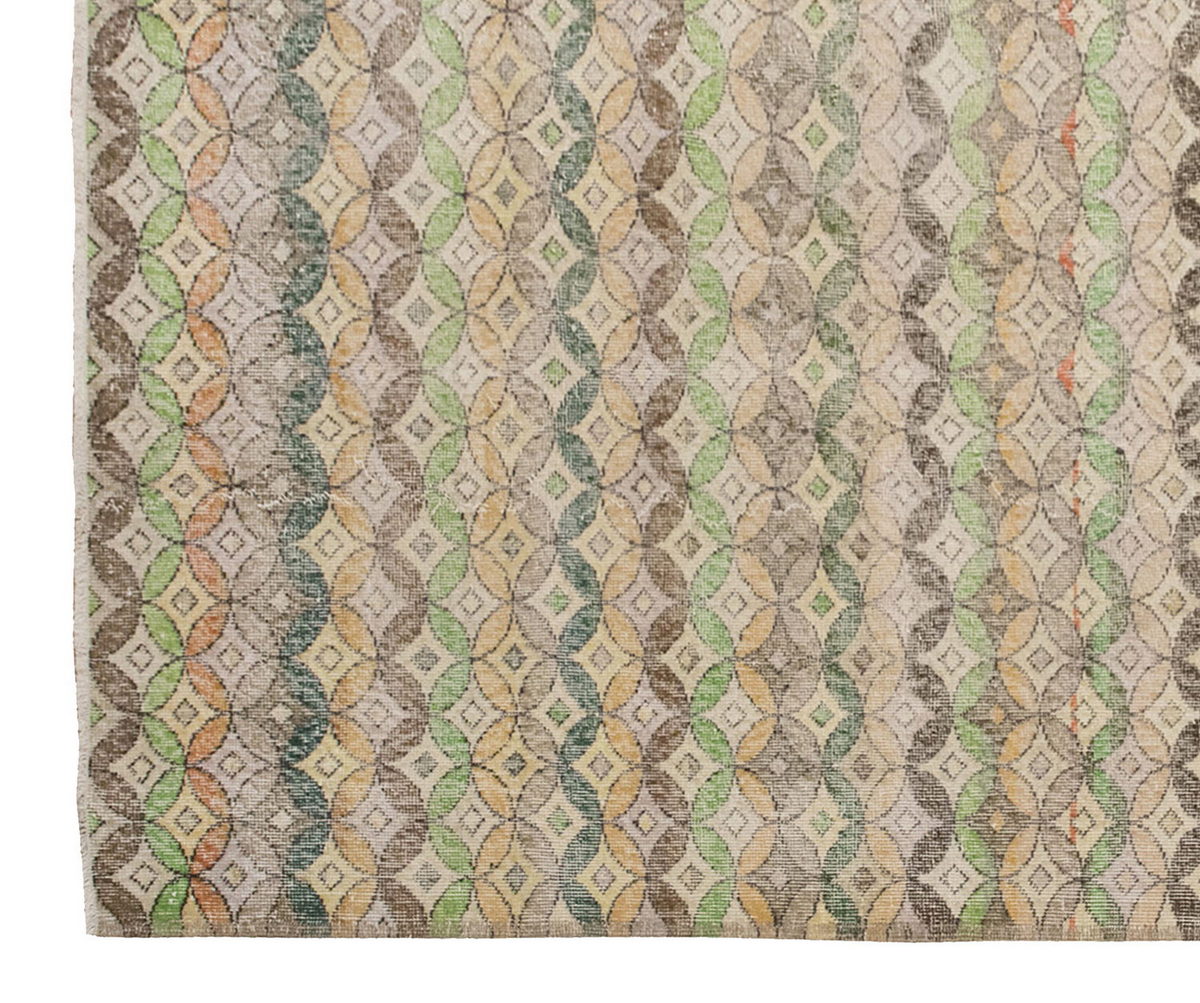 Vintage Large Rug, Oushak Area Rug 5'11" x 9'10" feet 180 x 300 cm
