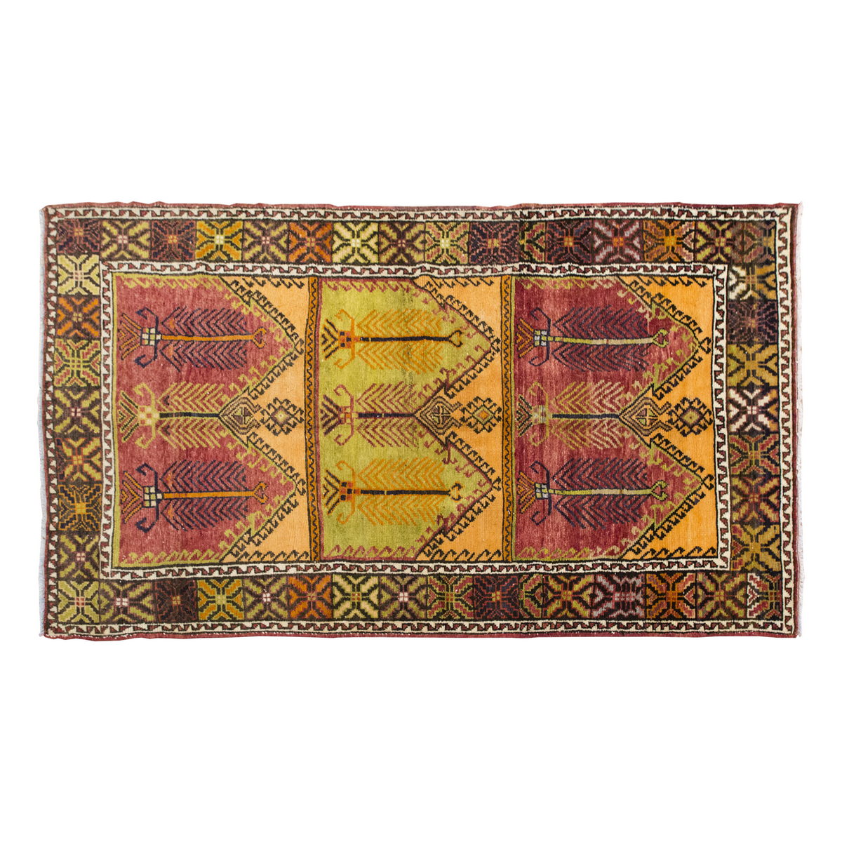 Vintage Large Rug, Oushak Area Rug 5'2" x 8'9 feet 158 x 267 cm