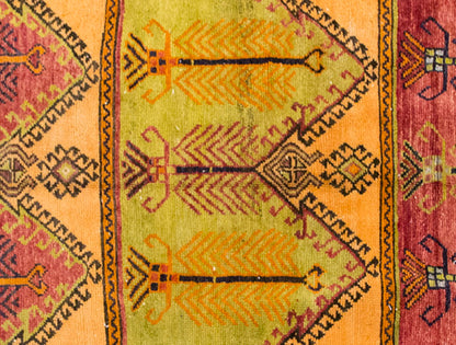 Vintage Large Rug, Oushak Area Rug 5'2" x 8'9 feet 158 x 267 cm