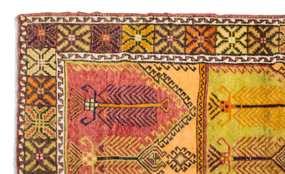 Vintage Large Rug, Oushak Area Rug 5'2" x 8'9 feet 158 x 267 cm