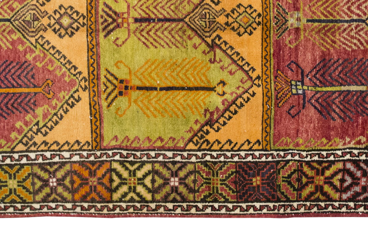 Vintage Large Rug, Oushak Area Rug 5'2" x 8'9 feet 158 x 267 cm