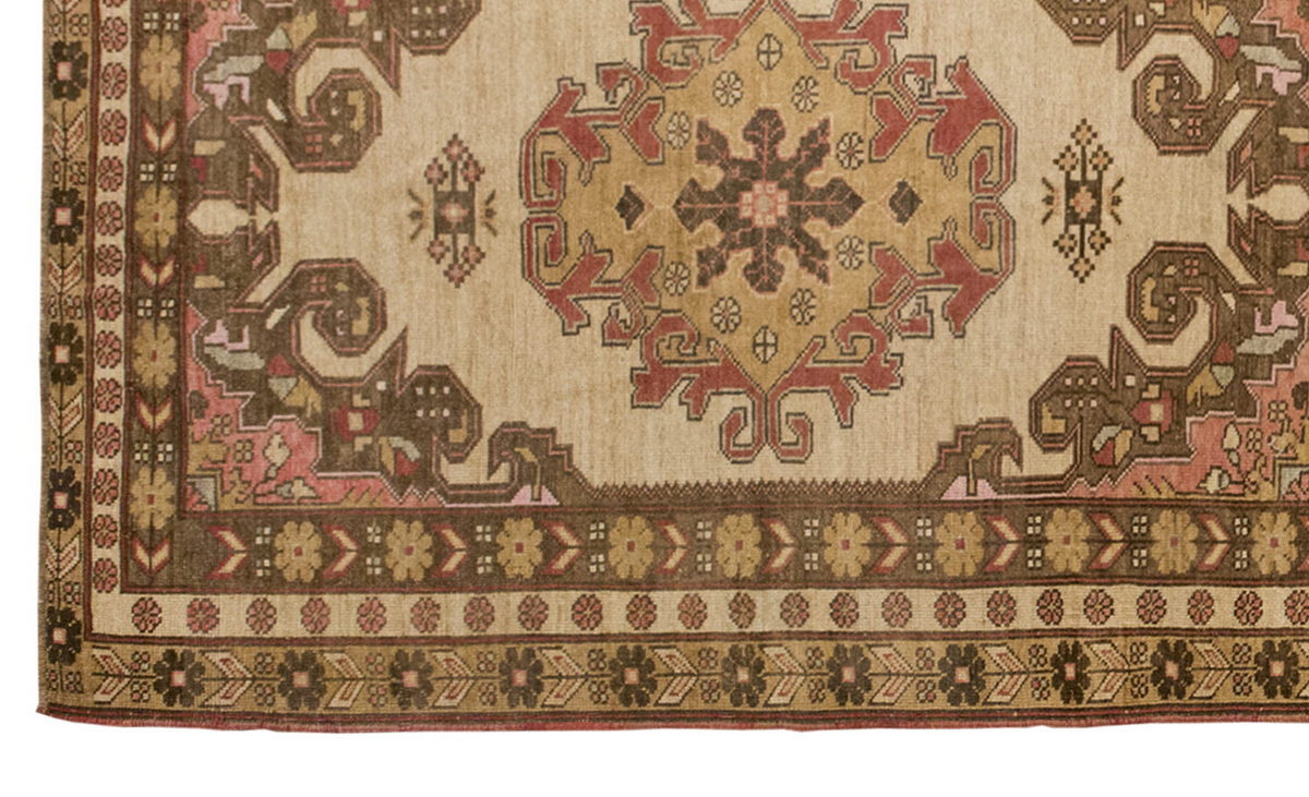 Vintage Large Rug, Oushak Area Rug 5'3" x 12'10" feet 160 x 390 cm