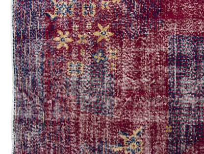 Vintage Large Rug, Oushak Area Rug 5'3" x 7'7" feet 160 x 232 cm