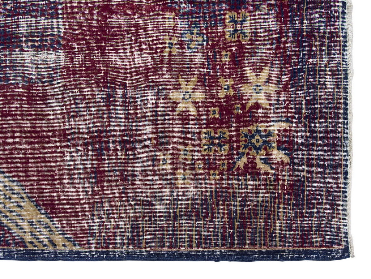 Vintage Large Rug, Oushak Area Rug 5'3" x 7'7" feet 160 x 232 cm