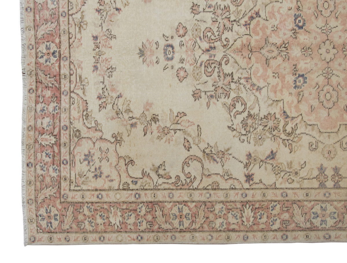 Vintage Large Rug, Oushak Area Rug 5'3" x 8'4" feet 159 x 253 cm