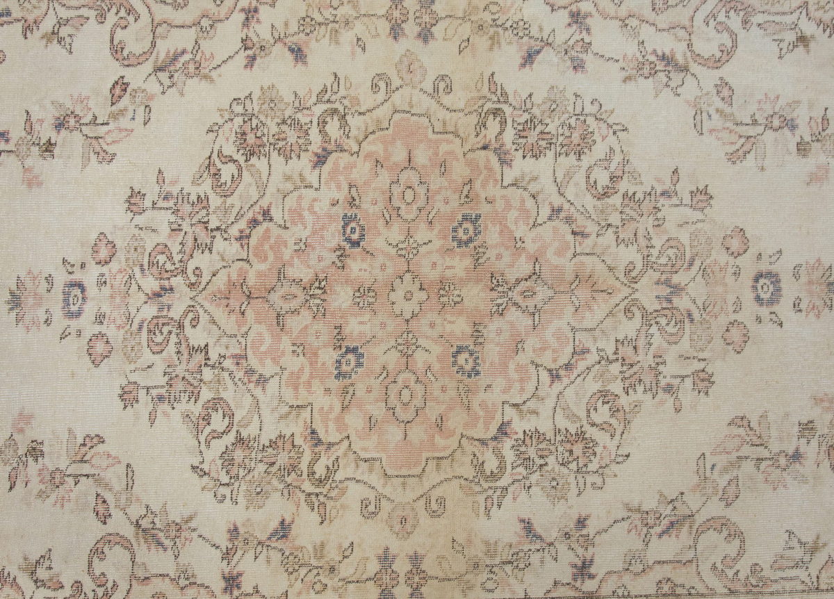 Vintage Large Rug, Oushak Area Rug 5'3" x 8'4" feet 159 x 253 cm