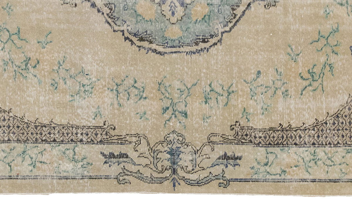 Vintage Large Rug, Oushak Area Rug 5'3" x 8'9" feet 161 x 266 cm