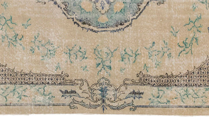 Vintage Large Rug, Oushak Area Rug 5'3" x 8'9" feet 161 x 266 cm