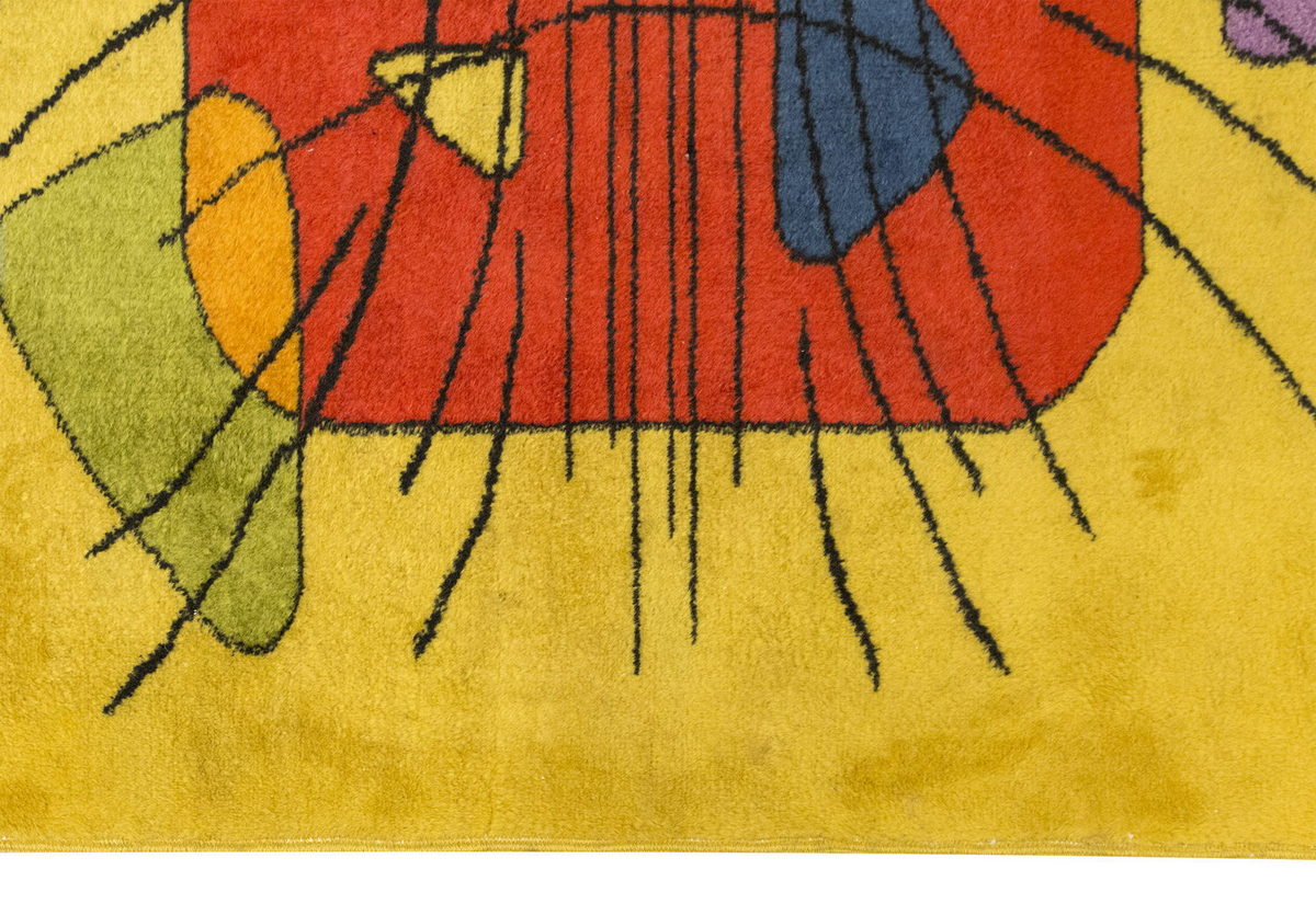 Vintage Large Rug, Oushak Area Rug 5'3 x 8'3 feet 161 x 252 cm
