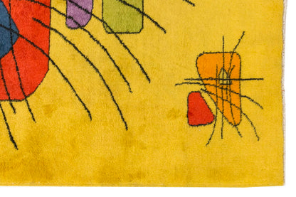 Vintage Large Rug, Oushak Area Rug 5'3 x 8'3 feet 161 x 252 cm