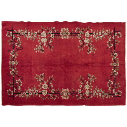 Vintage Large Rug, Oushak Area Rug 5'4" x 8'6" feet 162 x 260 cm