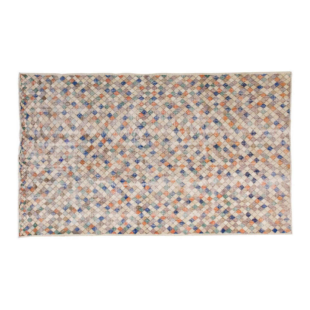 Vintage Large Rug, Oushak Area Rug 5'5" x 8'10" feet 165 x 270 cm