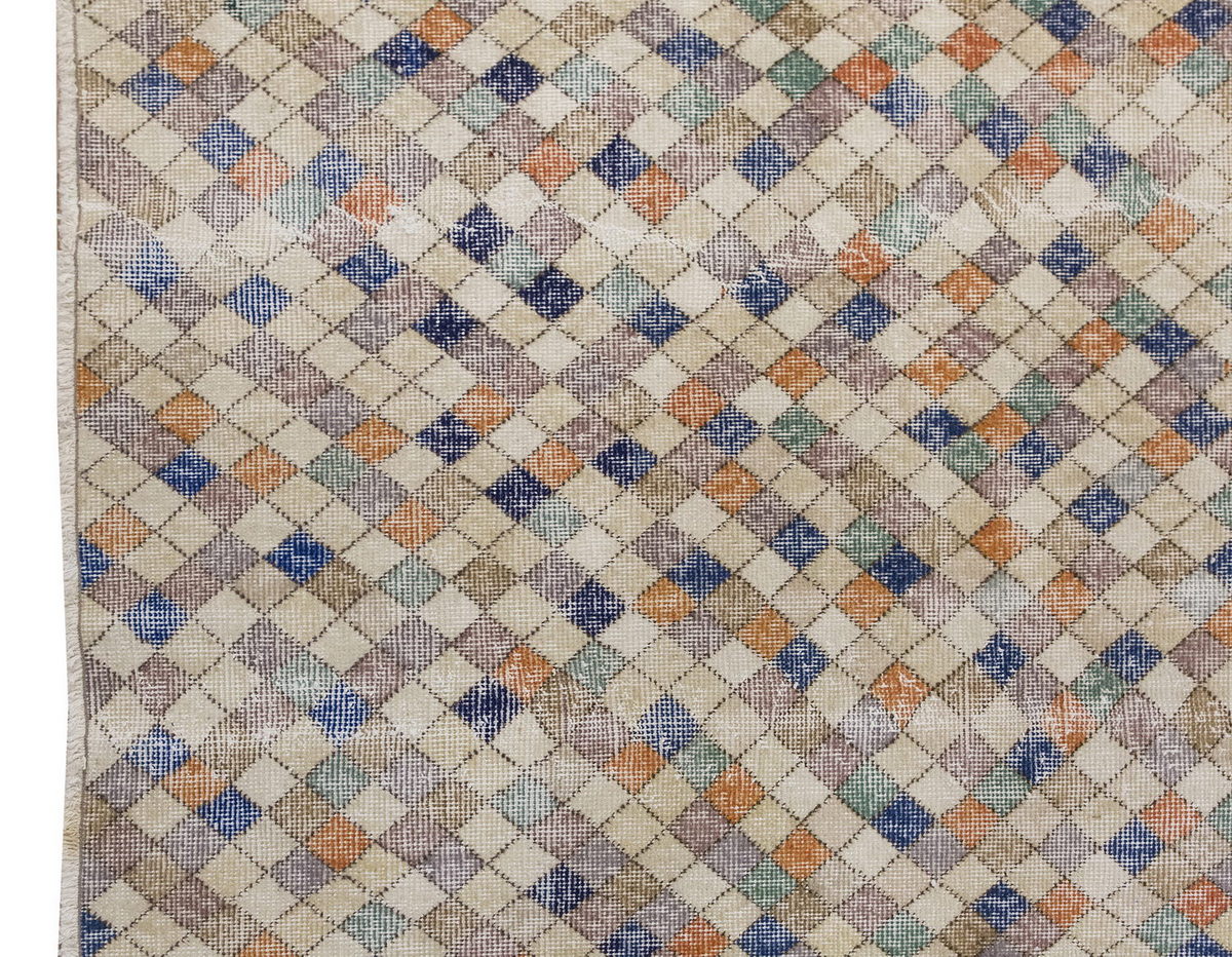 Vintage Large Rug, Oushak Area Rug 5'5" x 8'10" feet 165 x 270 cm