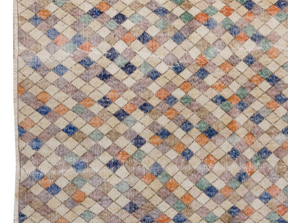 Vintage Large Rug, Oushak Area Rug 5'5" x 8'10" feet 165 x 270 cm