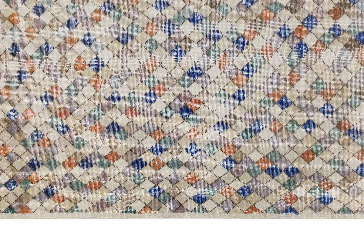Vintage Large Rug, Oushak Area Rug 5'5" x 8'10" feet 165 x 270 cm