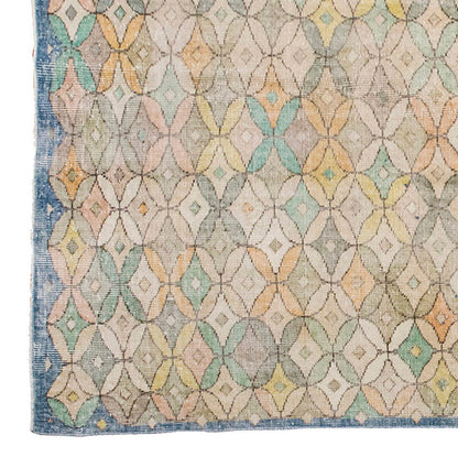 Vintage Large Rug, Oushak Area Rug 5'6" x 9'2" feet 167 x 279 cm