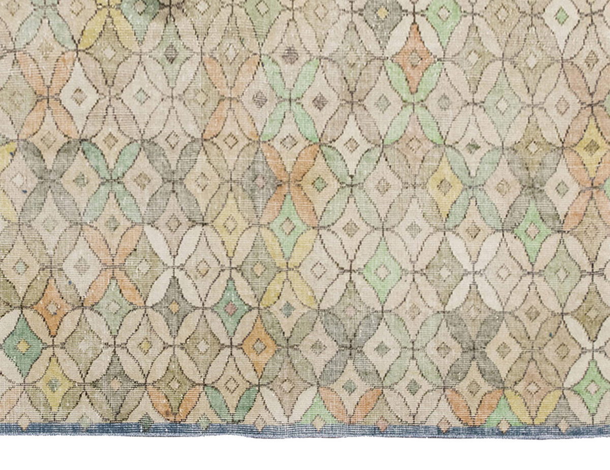 Vintage Large Rug, Oushak Area Rug 5'6" x 9'2" feet 167 x 279 cm