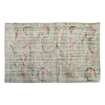 Vintage Large Rug, Oushak Area Rug 5'8" x 8'8" feet 172 x 263 cm