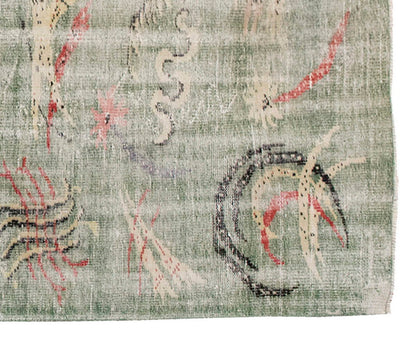 Vintage Large Rug, Oushak Area Rug 5'8" x 8'8" feet 172 x 263 cm