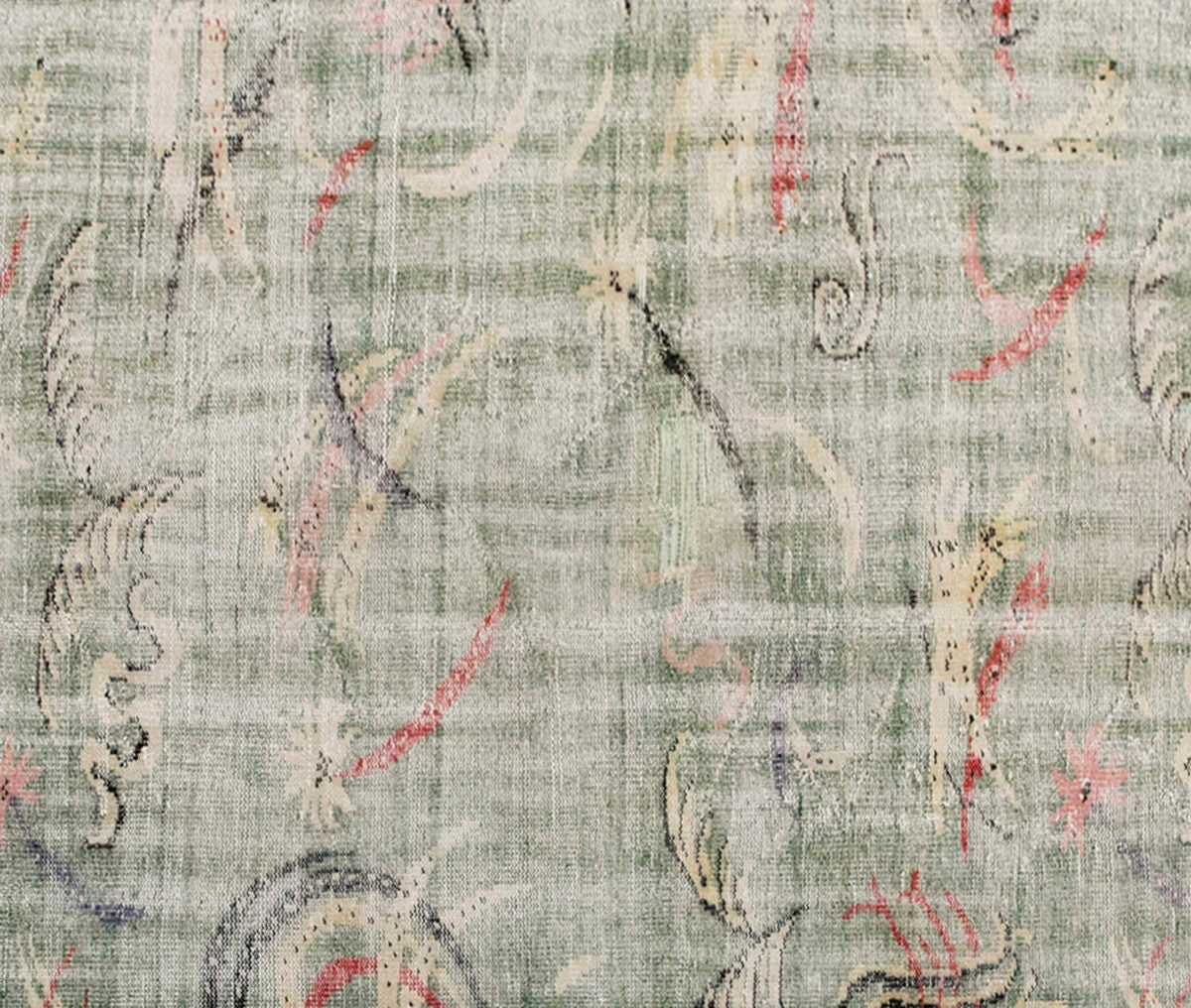 Vintage Large Rug, Oushak Area Rug 5'8" x 8'8" feet 172 x 263 cm