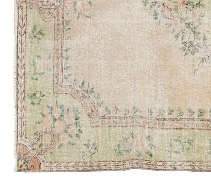 Vintage Large Rug, Oushak Area Rug 5'9" x 9' feet 175 x 275 cm