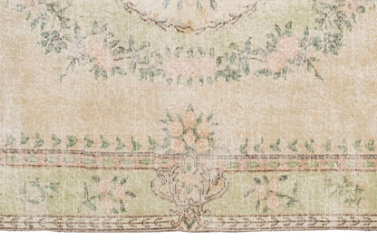 Vintage Large Rug, Oushak Area Rug 5'9" x 9' feet 175 x 275 cm