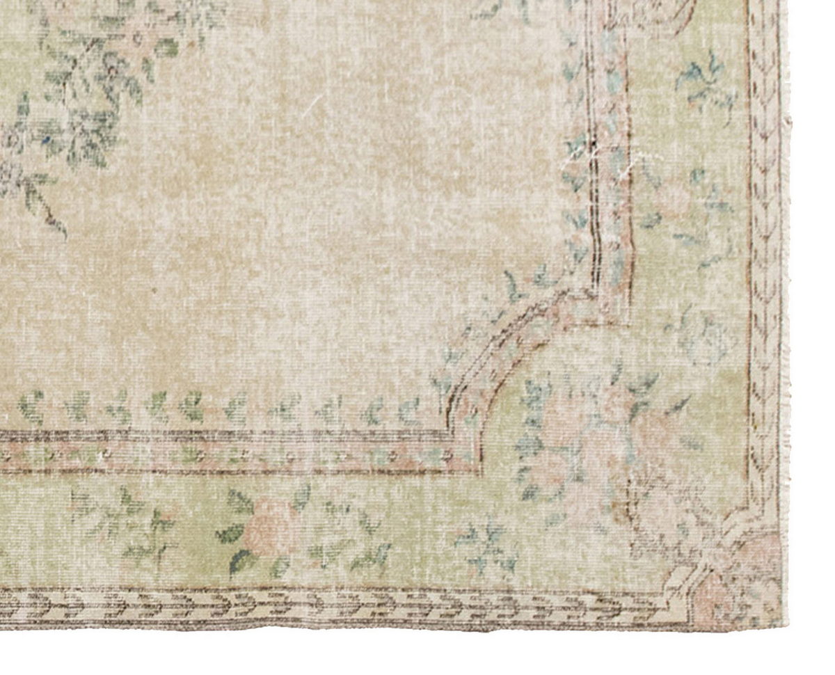 Vintage Large Rug, Oushak Area Rug 5'9" x 9' feet 175 x 275 cm