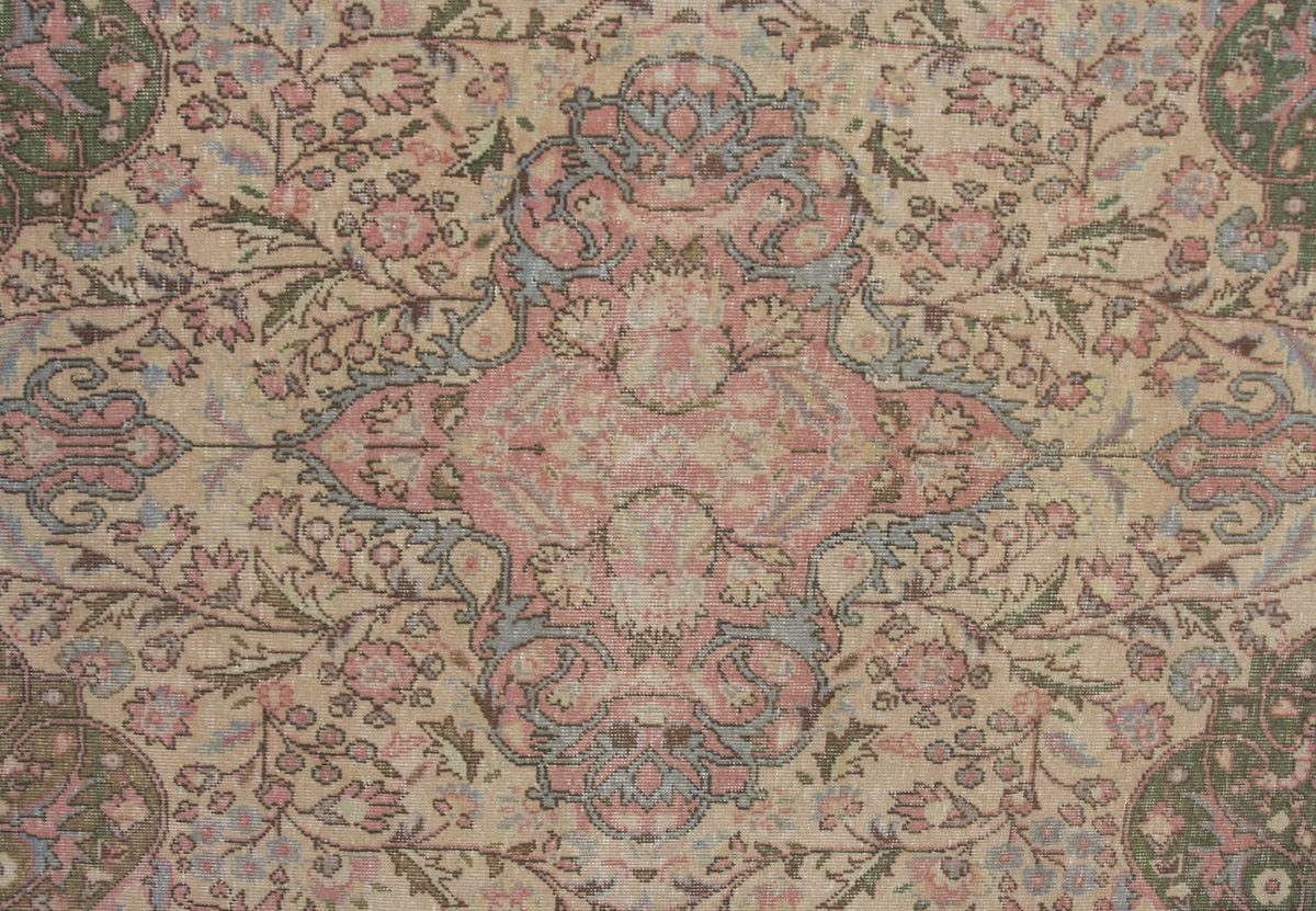 Vintage Large Rug, Oushak Area Rug 5'9" x 9'2" feet 175 x 280 cm