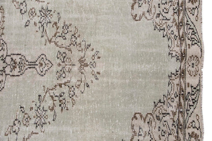 Vintage Large Rug, Oushak Area Rug 5'9" x 9'4" feet 175 x 284 cm
