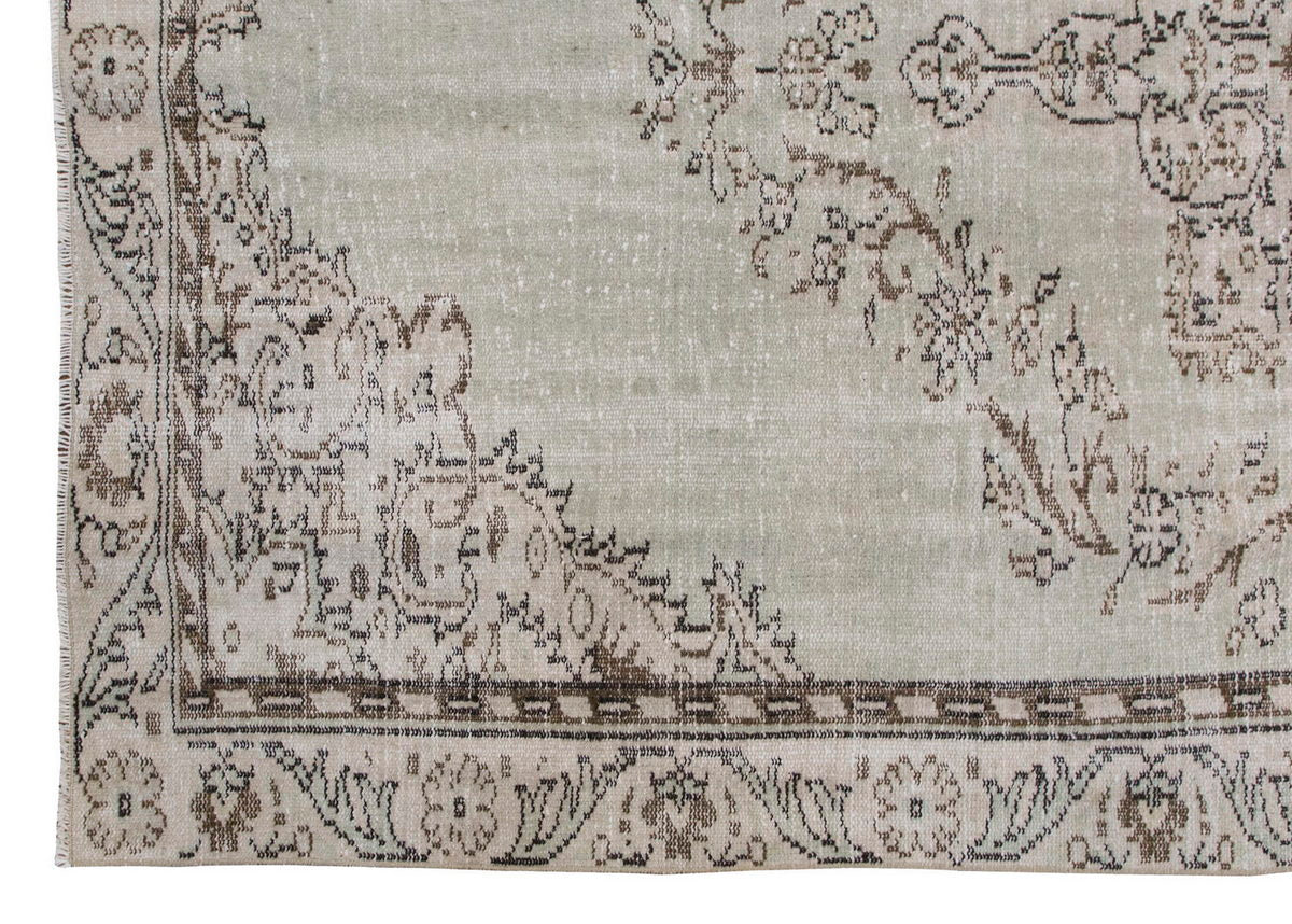 Vintage Large Rug, Oushak Area Rug 5'9" x 9'4" feet 175 x 284 cm