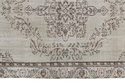 Vintage Large Rug, Oushak Area Rug 5'9" x 9'4" feet 175 x 284 cm