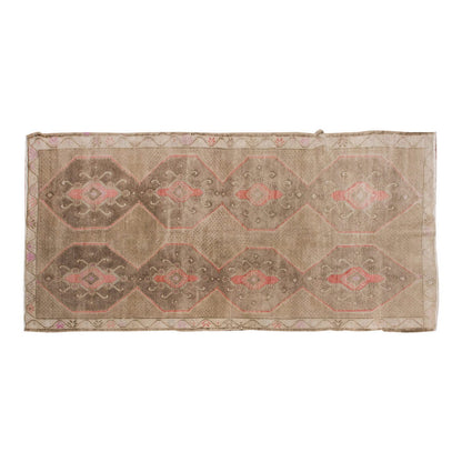 Vintage Large Rug, Oushak Area Rug 5 x 12'4 feet 152 x 375 cm
