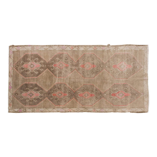 Vintage Large Rug, Oushak Area Rug 5 x 12'4 feet 152 x 375 cm