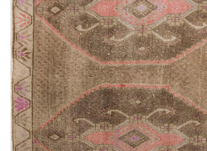 Vintage Large Rug, Oushak Area Rug 5 x 12'4 feet 152 x 375 cm