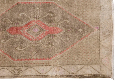 Vintage Large Rug, Oushak Area Rug 5 x 12'4 feet 152 x 375 cm