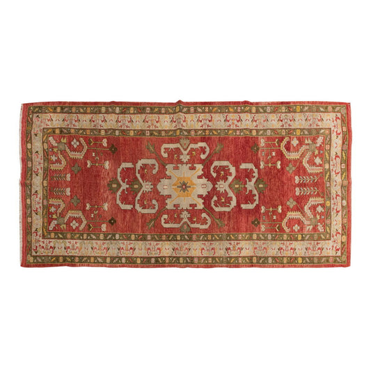 Vintage Large Rug, Oushak Area Rug 5 x 12 feet 152 x 365 cm