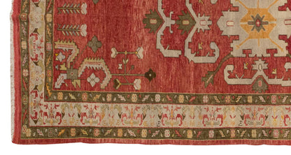 Vintage Large Rug, Oushak Area Rug 5 x 12 feet 152 x 365 cm