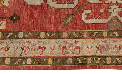Vintage Large Rug, Oushak Area Rug 5 x 12 feet 152 x 365 cm