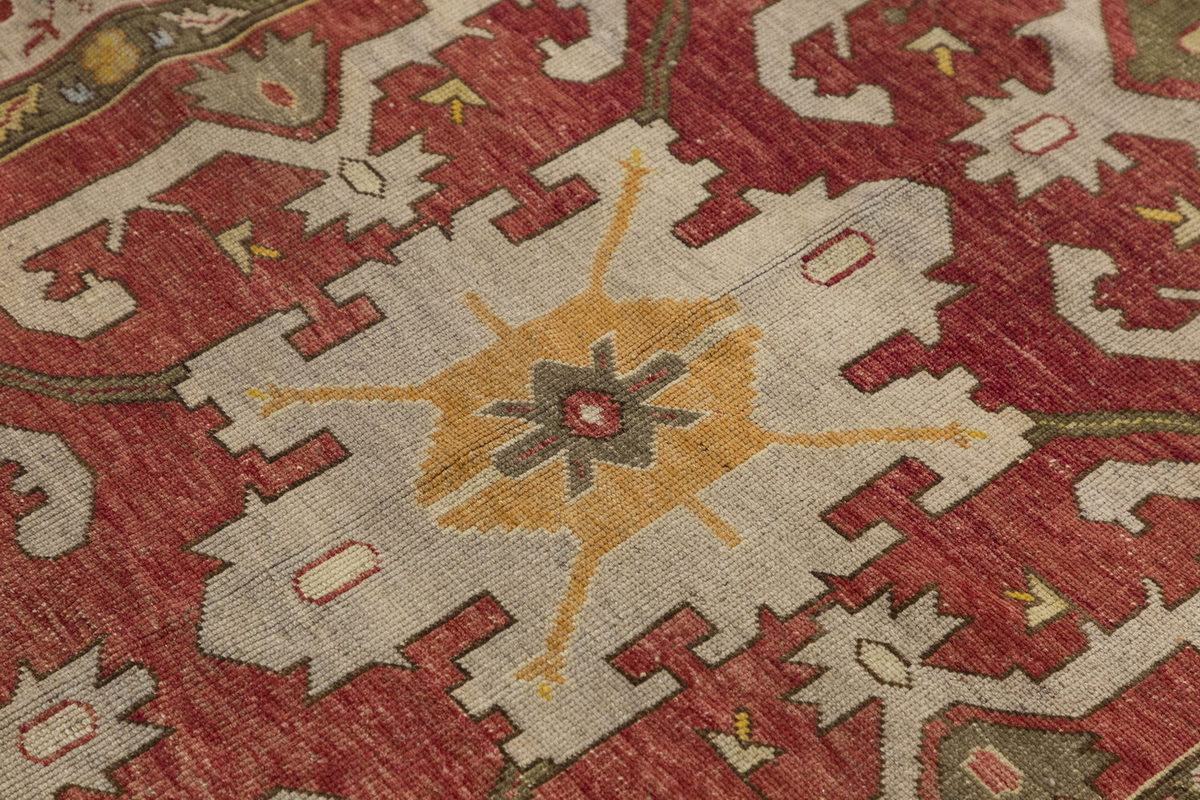 Vintage Large Rug, Oushak Area Rug 5 x 12 feet 152 x 365 cm
