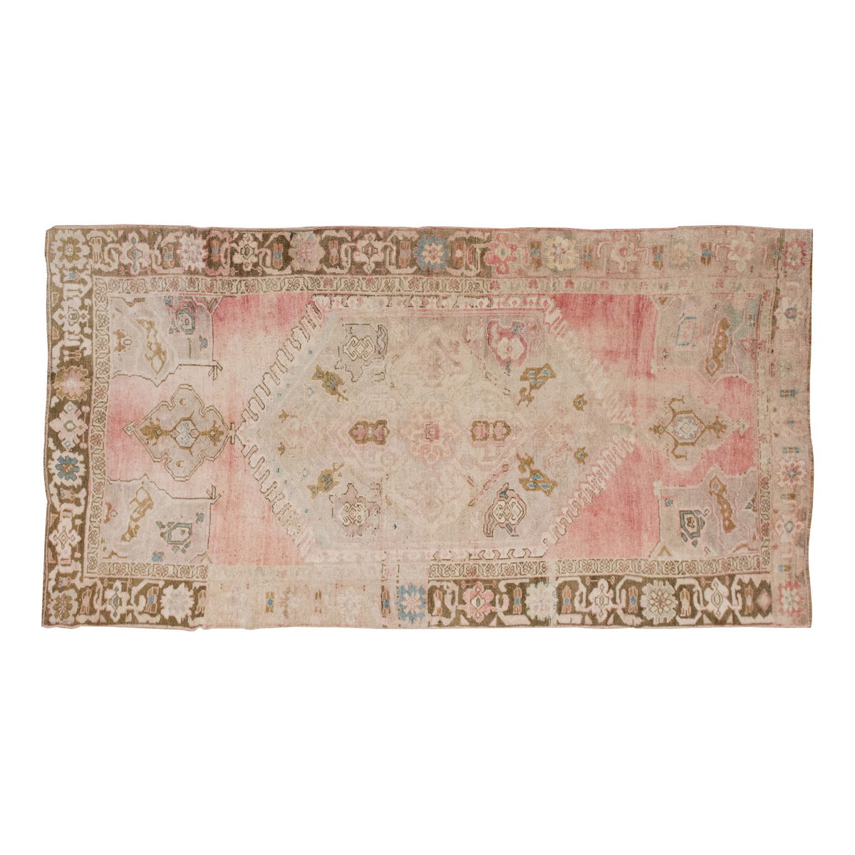 Vintage Large Rug, Oushak Area Rug 5 x 9'10 feet 152 x 300 cm