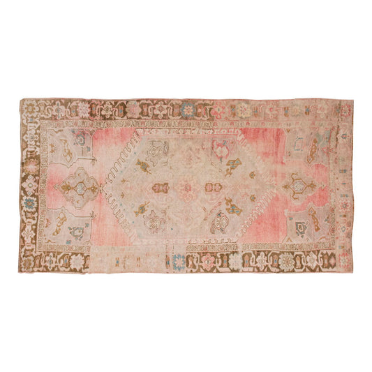 Vintage Large Rug, Oushak Area Rug 5 x 9'10 feet 152 x 300 cm