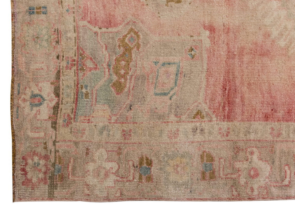 Vintage Large Rug, Oushak Area Rug 5 x 9'10 feet 152 x 300 cm