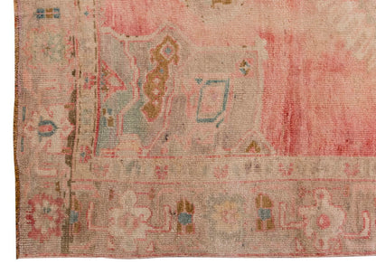 Vintage Large Rug, Oushak Area Rug 5 x 9'10 feet 152 x 300 cm