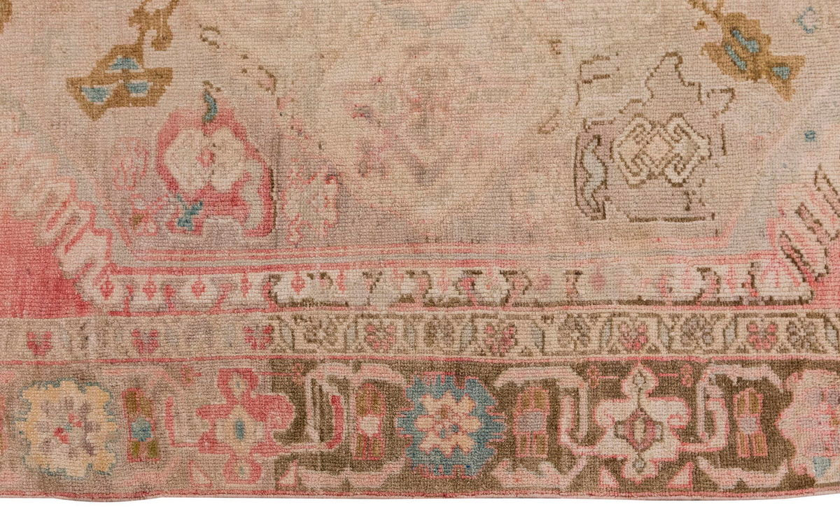 Vintage Large Rug, Oushak Area Rug 5 x 9'10 feet 152 x 300 cm